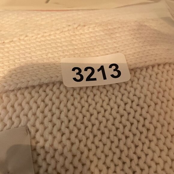 Loft Womens XS White Relaxed V Neck Cardigan Oversized Boxy Sweater Basic Staple - Picture 9 of 10